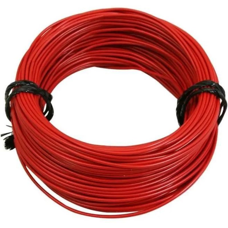 Câble électrique - Non spécifié - 1 mm² - 5m - Rouge - Monoconducteur