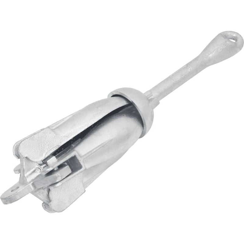 vidaXL Ancre pliable argenté 6 kg fonte galvanisée à chaud