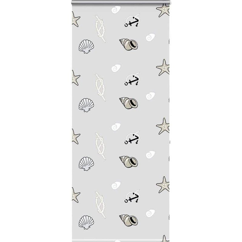 vidaXL Store enrouleur de douche avec cassette largeur du tissu 96 cm