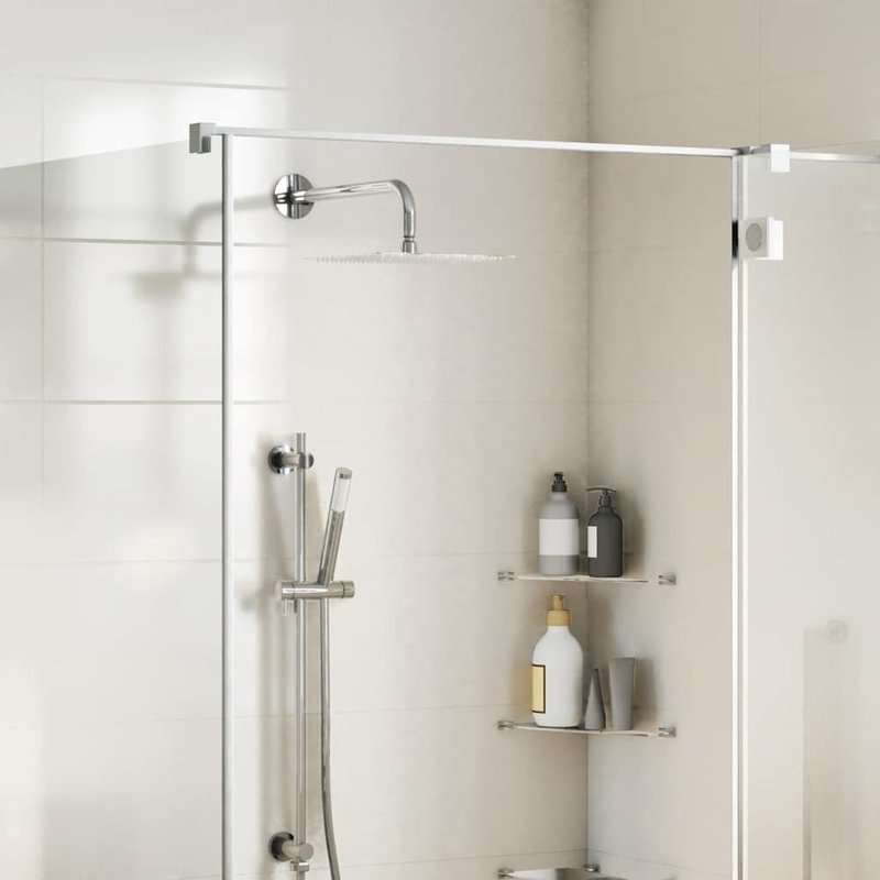 vidaXL Pomme de douche pluie acier inoxydable 304 25x25 cm carrée