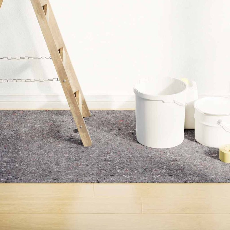 vidaXL Polaires de peintre antidérapantes 2 pcs 515 cm 220 g/m² gris