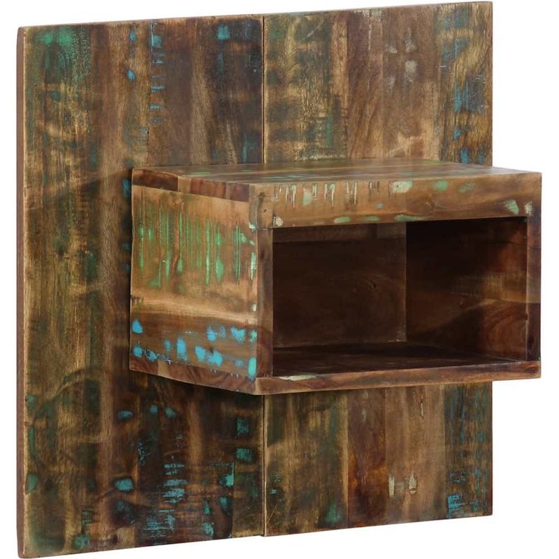 Vidaxl Table De Chevet Multicolore 50x27x50 Cm Bois De Récupération