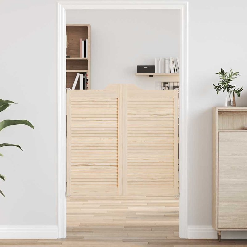 Vidaxl Portes Battantes À Persiennes 1paire 100x100 Cm Bois Massif Pin