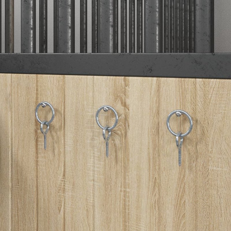 Vidaxl Anneaux D'attelage Avec Vis À ?Il 3 Pcs Argenté Acier