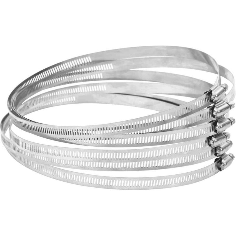 vidaXL Colliers de serrage 6 pcs 91-165 mm acier inoxydable 304