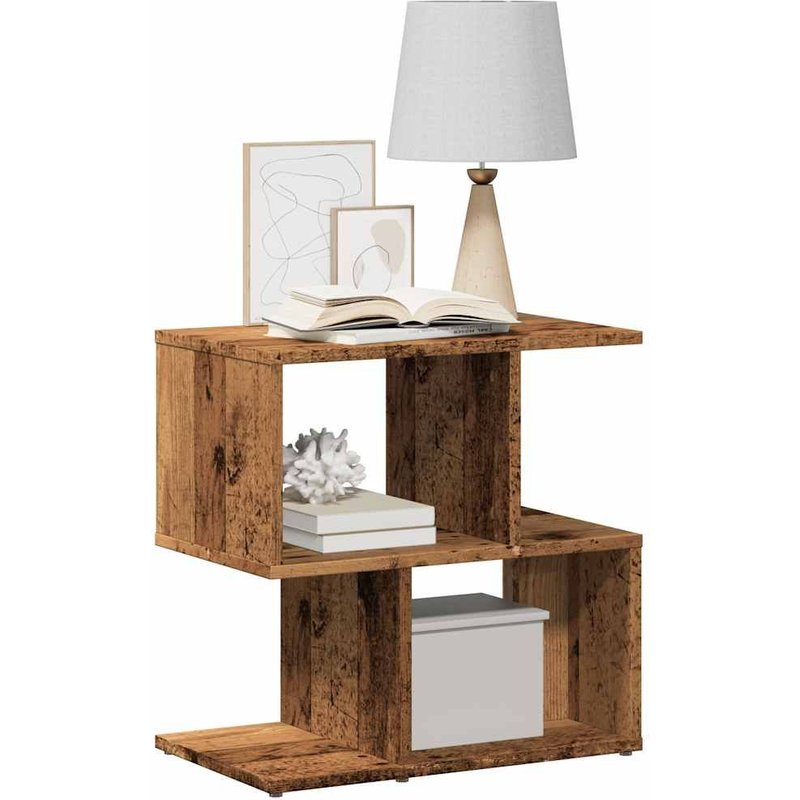 Vidaxl Table De Chevet Vieux Bois 50x30x51,5 Cm Bois D'ingénierie