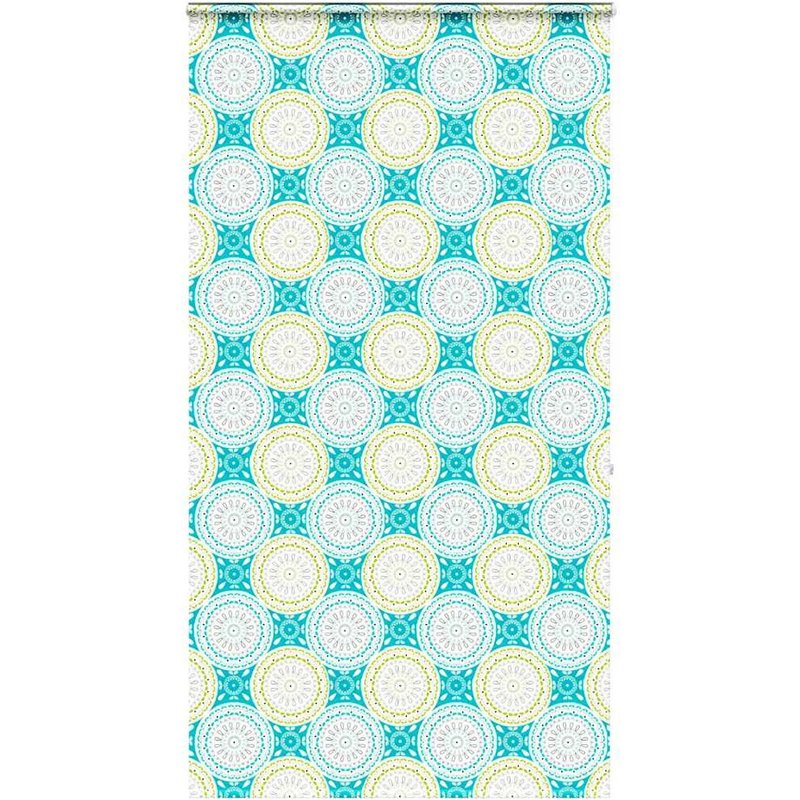 vidaXL Store enrouleur de douche avec cassette largeur du tissu 116 cm