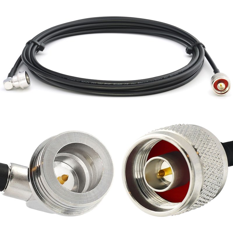 QN Mâle vers N Mâle 50cm câble coaxial RG58 50 Ohm - QN â N Câble d'extension à faible perte - rallonge QN N Extension