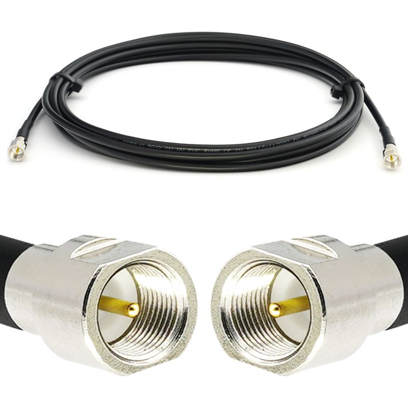 FME Mâle vers FME Mâle 1m RG58 Cable Coaxial - FME Câble d'extension à faible perte 50 Ohm - rallonge pour Routeur Antenne LTE GSM Amplificateur 4G 5G 6G LTE Hotspot