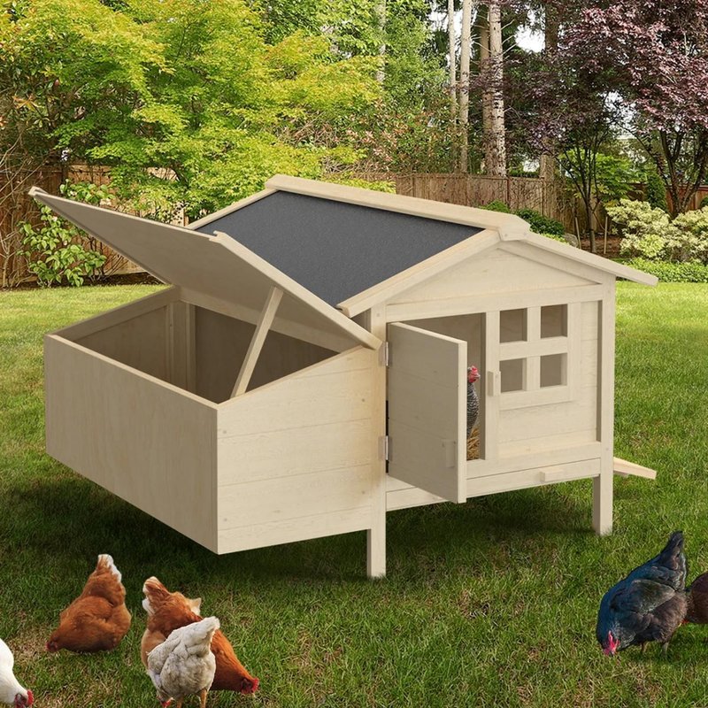 Poulailler En Bois 5 Poules Avec Pondoir Sur Pilotis Xxl