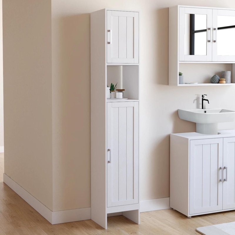Meuble Colonne Blanc Pour Salle De Bain
