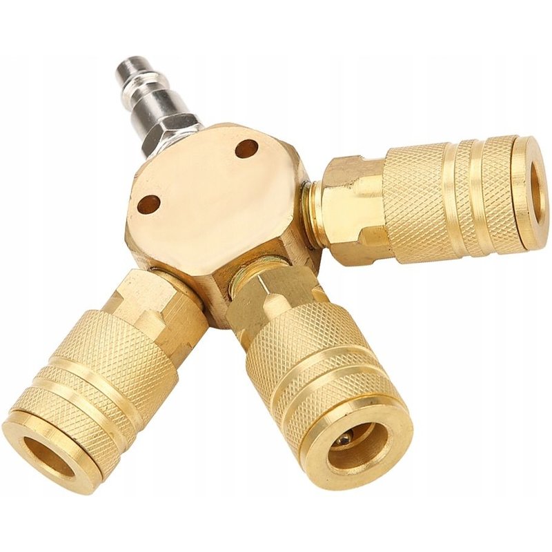 Raccord rapide pneumatique à gaz pneumatique en