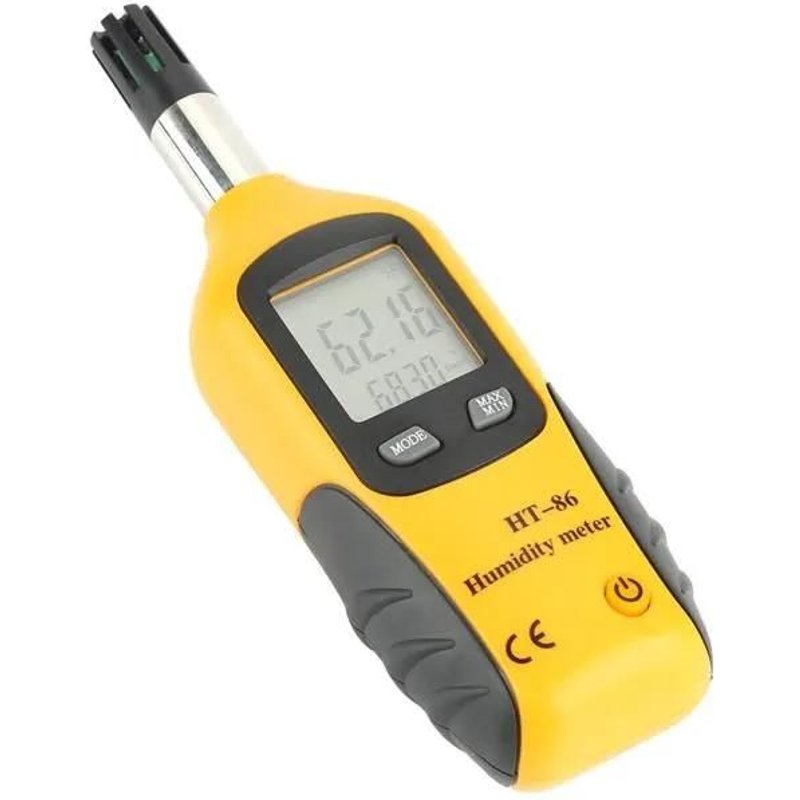 Thermomètre Numérique - Zjchao - Ht-86 - Jaune - Hygromètre - Température Du Bulbe Humide