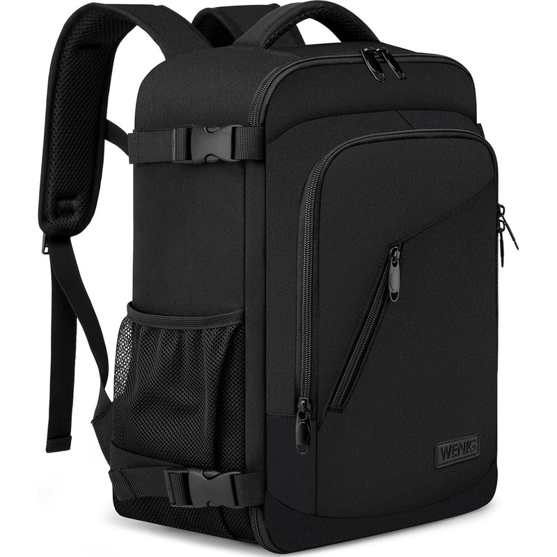 Bagage Cabine 40x20x25 pour Ryanair Sac à Dos Voyage Cabine Avion 20L sous Siège Bagage à Main Petit Sac de Voyage avec USB Charging Port Sac à Dos Ordinateur Portable 14 Pouces Homme Femme Noir