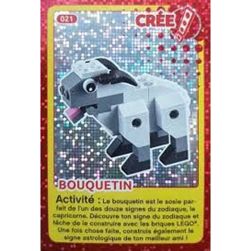 Carte Crée Ton Monde Lego Bouquetin 021