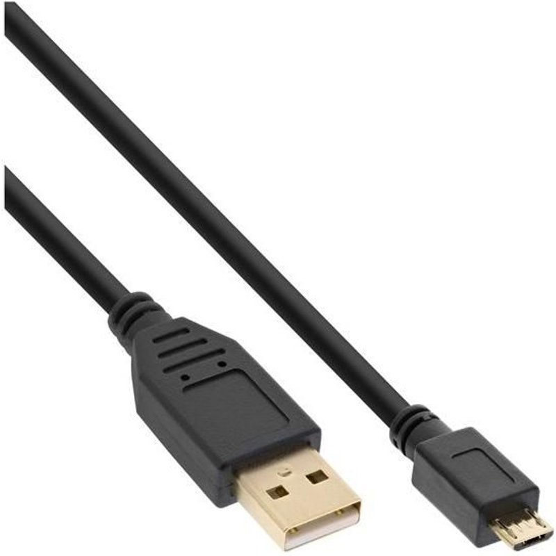 InLine - Câble USB - Micro-USB de type B (M) pour USB (M) - USB 2.0 - 30 cm - noir