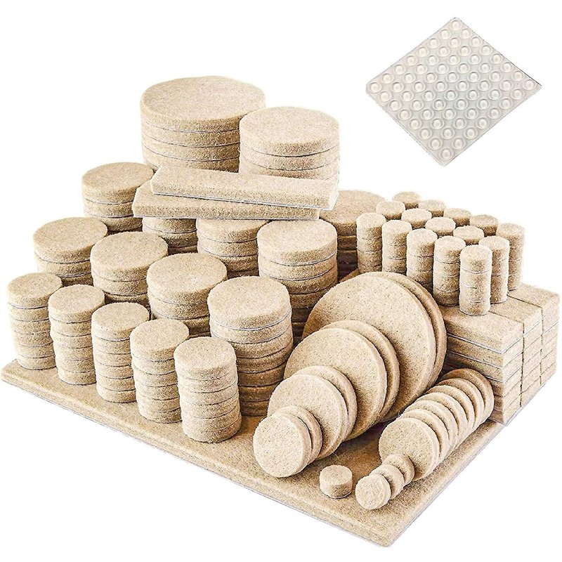 Feutre Planeurs Feutre Planeur Set Auto-Adhésif 235 Pièces Premium Meubles Planeurs