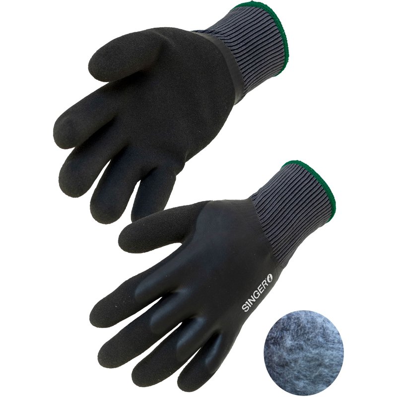 Gants de protection - SINGER SAFETY - LAT5709 - Nylon enduit latex - Double couche - Taille 09