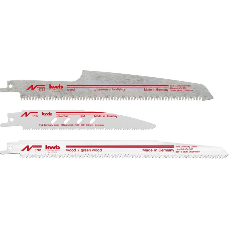 Set de 3 lames de scie universelle Sabersaw-bl