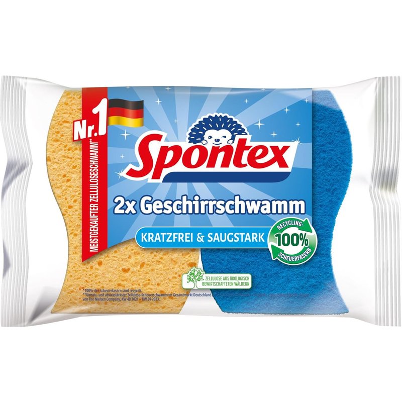 Spontex Éponge à vaisselle, pack de 2