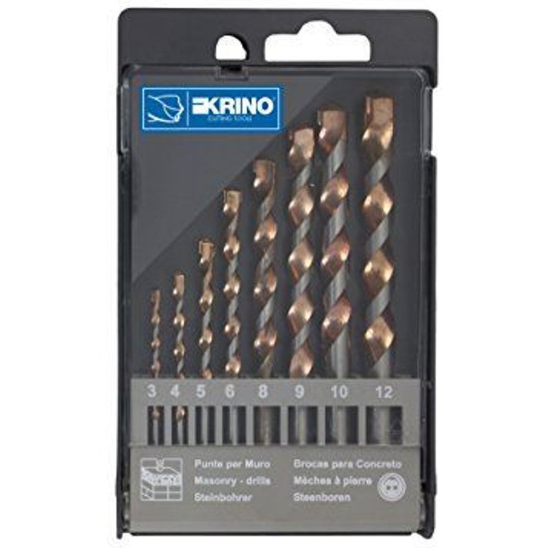 Krino 03029205embouts top pour mur, set de 8pièces, acier, 3 12mm