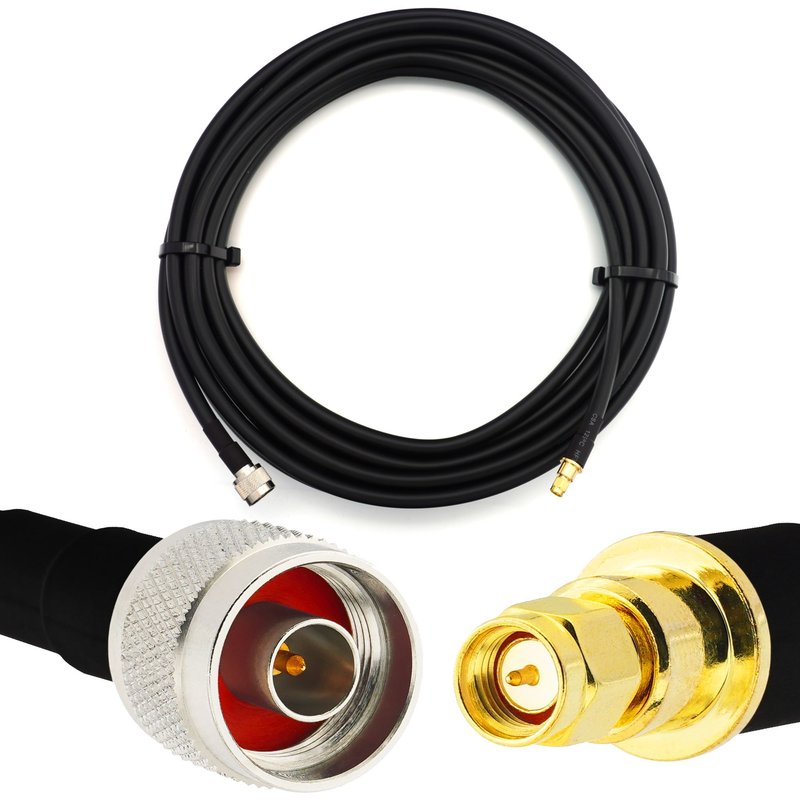 30m SMA mâle vers N mâle Câble coaxial - HF400 Flexible 50 Ohm Câble d'extension (équivalent LMR400 UF UltraFlex) - pour LTE CDMA GSM DCS 4G 5G 6G Mobile Signal Routeur Antenne
