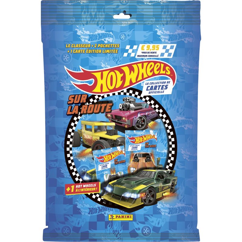 Stickers Hot Wheels Tc Starter-Pack 1 Binder + 2 Pochettes + 1 Carte El