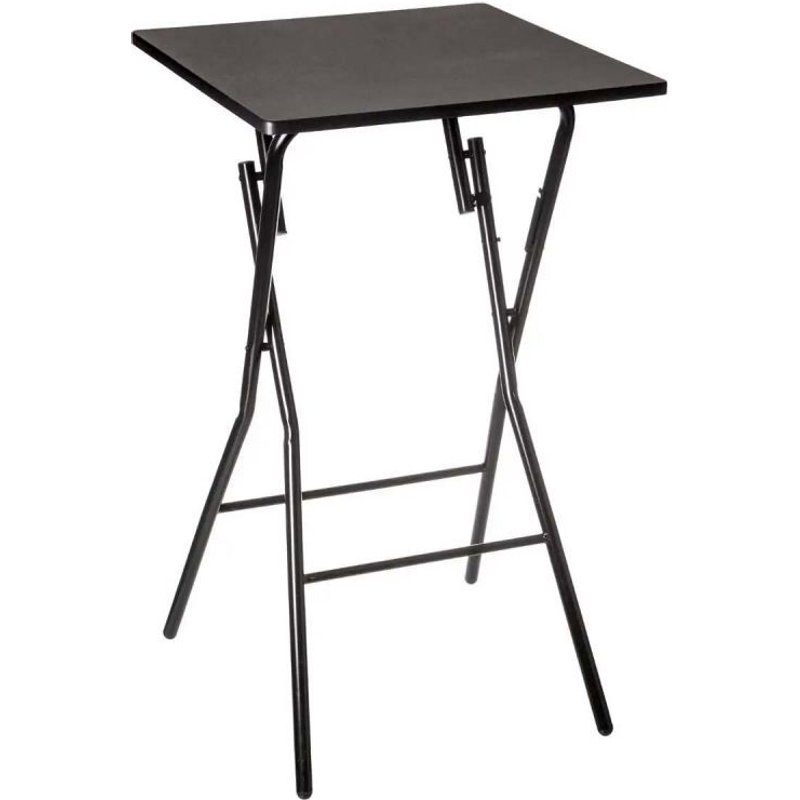 Table De Bar En Métal "Pliante" 102cm Noir