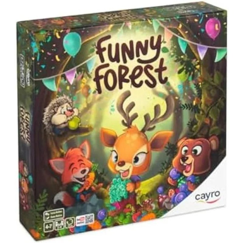 Jeu De Société - Cayro - Funny Forest - 2-4 Joueurs - Collecte De Nourriture - Défis Amusants