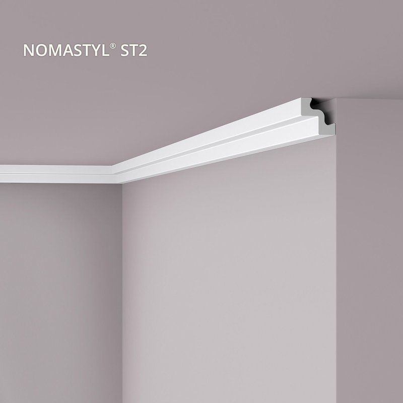 NMC ST2-box-10 NOMASTYL Noel Marquet 1 carton 10 pièces Corniche design moderne blanc 20 m