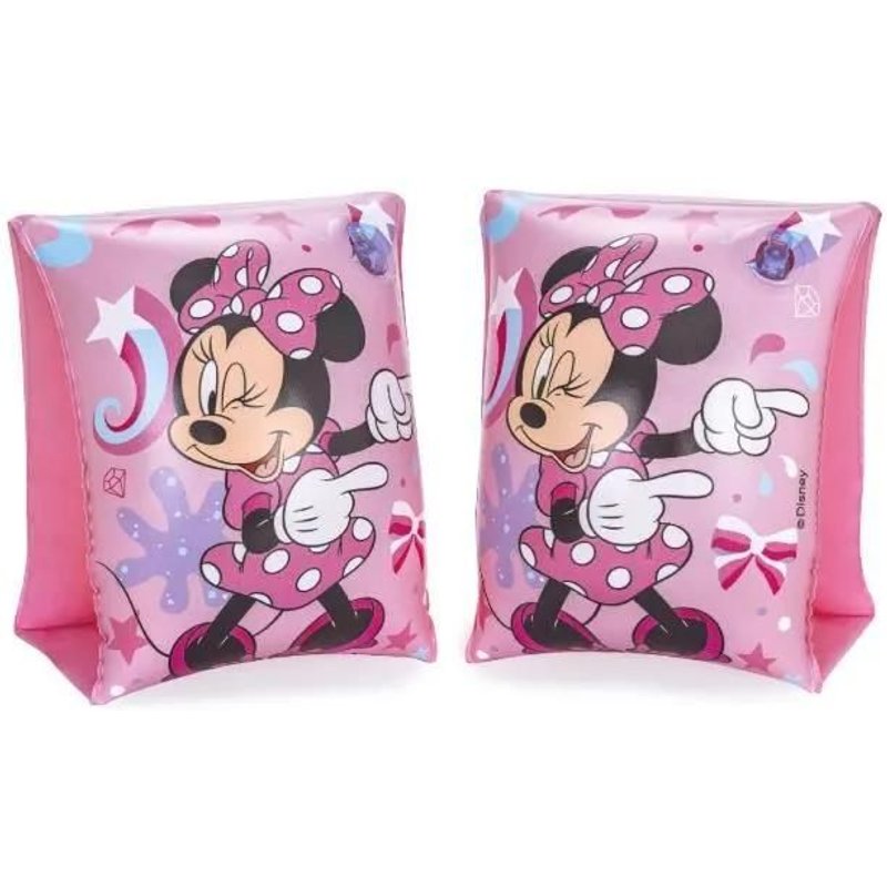 Brassards Gonflables Pour Enfants De 3 À 6 Ans Bestway 17x12 Cm Design De Minnie Mouse Double Chambre À Air