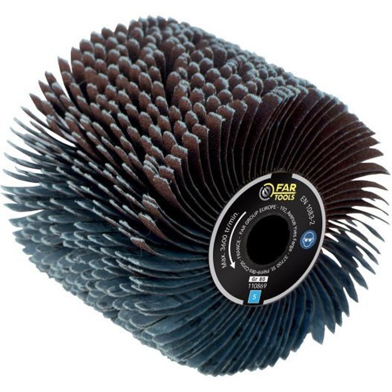 Brosse à lanières abrasives grain 80 pour rénovateur REX 120-200 FARTOOLS - 110869