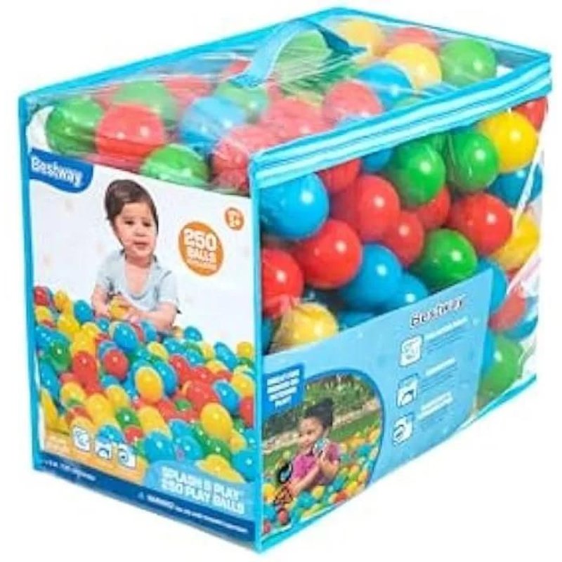 Jouet - Bestway - Balles Splash & Play¿ - 250 Balles - Diamètre 5,85 Cm - Multicolores