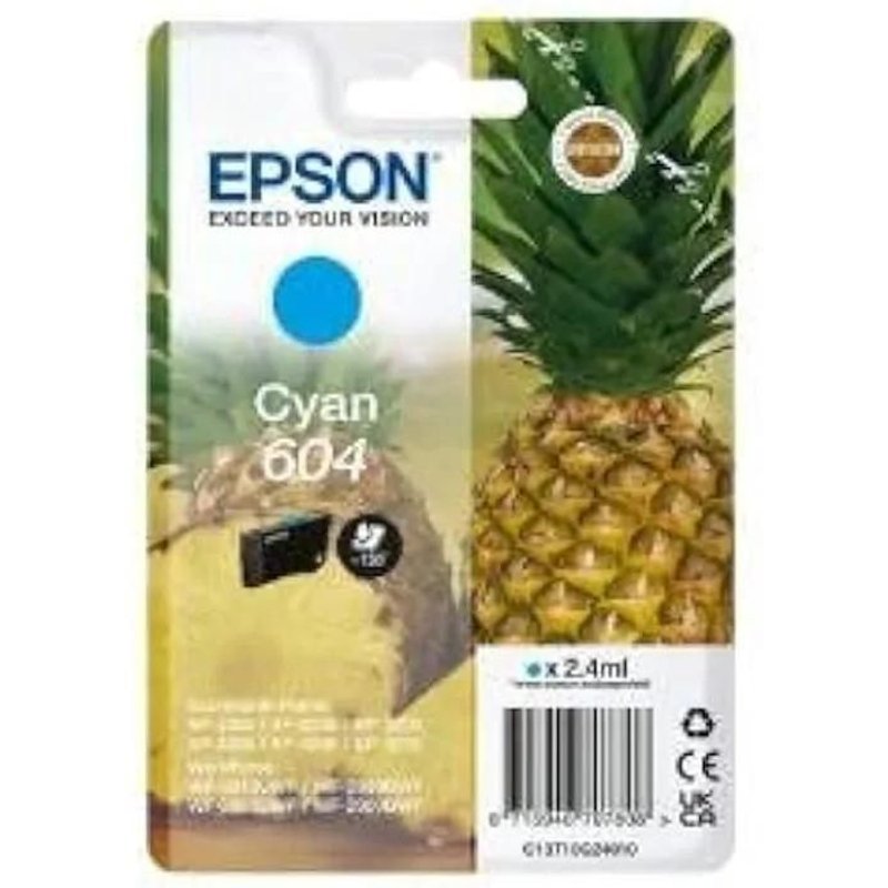 Cartouche d'encre - EPSON - 604 - Cyan - Originale - Jet d'encre - 1 unité