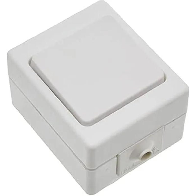 Interrupteur - KOPP - 563602000 - IP44 - Blanc - 10A - Utilisation Extérieure