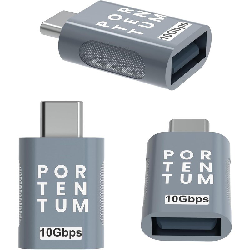 Adaptateur USB C vers USB 3.0 (3.1) Vitesse 10Gb OTG Corps Premium Zinc avec Haute Résistance à la Chaleur - Adaptateur USB vers Type c de Seulement 5 Grammes