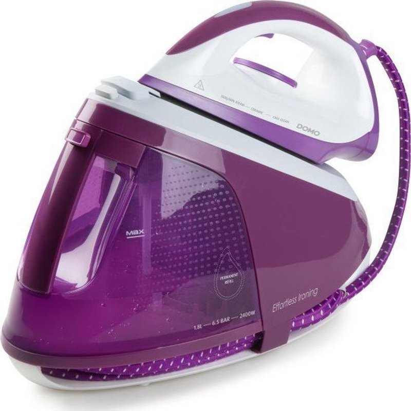 DOMO DO7115S Centrale vapeur, 2400W, réservoir d'eau 1,8l, pression : 6,5 bar