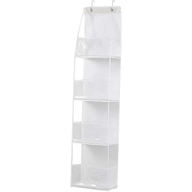 Sac Suspendu Multifonctionnel Peut Être Accroché Derrière La Porte Rangement Multicouche Divers Tri Rangement Sac Suspendu Blanc