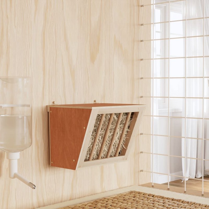 Vidaxl Mangeoire À Foin Pour Lapins 25x18,5x20,5 Cm Bois Massif Sapin