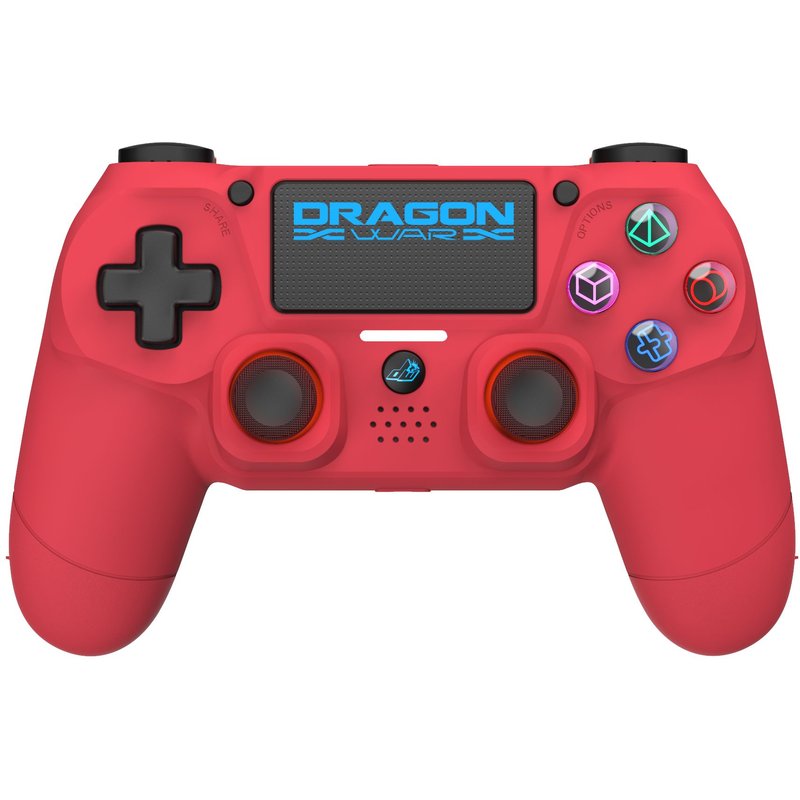 Manette De Jeu Playstation 4 / Pc Sans Fil Dragon Shock 4 Officielle Rouge. Haute Performance Ds4 Double Vibration. Pour Ps4 / Ps4 Slim / Ps4 Pro / Windows 7/8/10/11 Et Téléphone Mobile