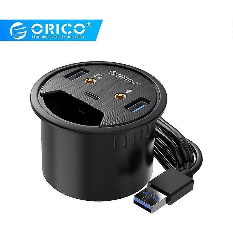 Orico Desk-2u1c Puissance De Bureau Grommet Multi-Function Hub