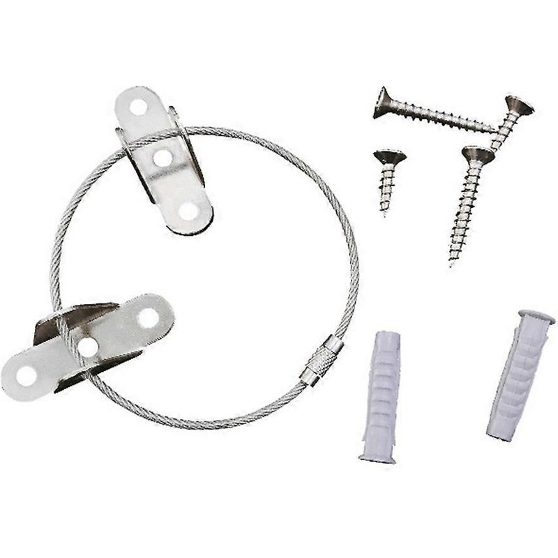Dispositif De Prévention Anti-Basculement Ancrages Muraux Pour Meubles Avec Vis D'installation