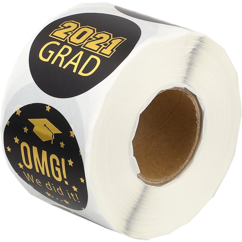 Étiquettes autocollantes de remise de diplôme - 500 autocollants de haute qualité pour célébrations, emballages cadeaux et projets d'artisanat