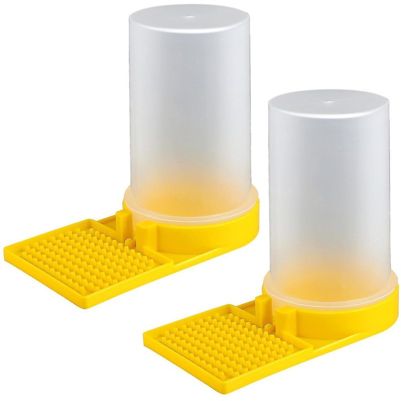 Distributeur D'eau Pour Abeilles Hemoton - Plastique De Qualité Alimentaire, Lot De 2, Surveillance Facile, 15 X 13 X 8,5 Cm