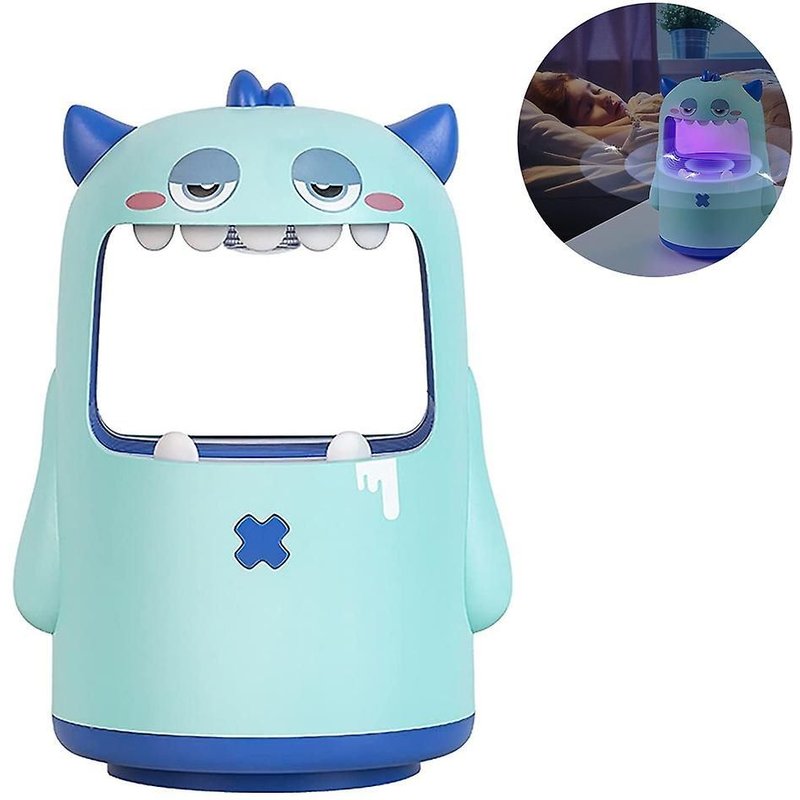 Tueur de moustiques ultraviolet au design mignon, alimenté par USB, fonctionnement silencieux, câble de données et autocollant Emoji inclus