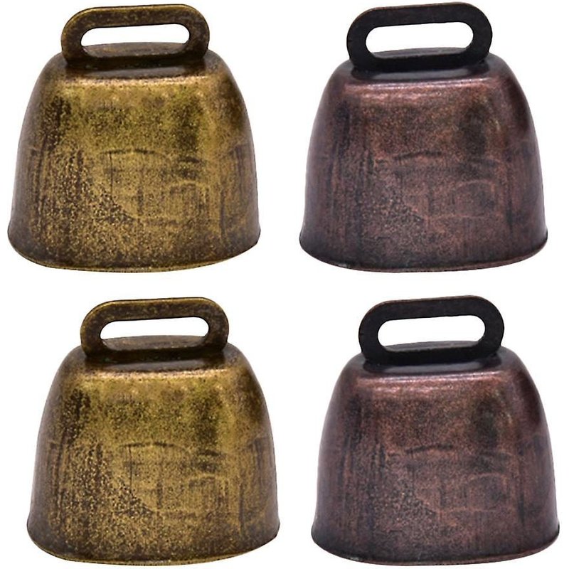 Cloches En Fer Pour Animaux De Compagnie ¿ Durables, Légères, Son Clair, Design Compact, Parfaites Pour Les Animaux De Compagnie, Bricolage, Idée Cadeau ¿ Lot De 4