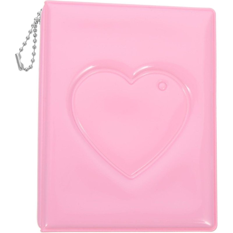 Album photo rose pour photos de 3 pouces, peut contenir 32 photos, PVC durable, design portable, idéal pour les cadeaux et les souvenirs de voyage