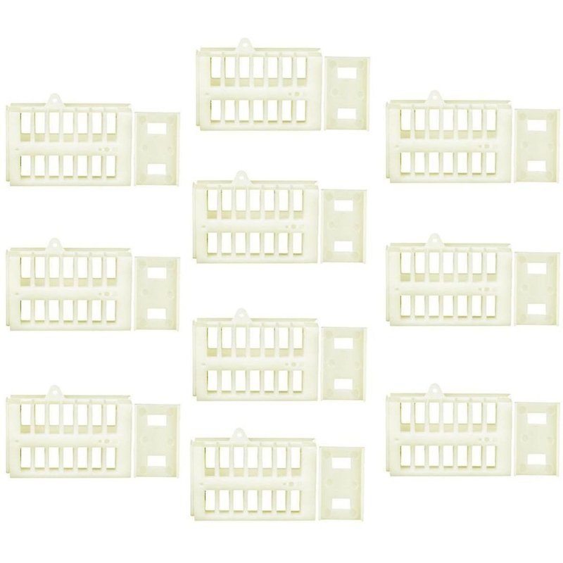 Cage À Reines Pour Apiculteurs - Réglable, Extensible, Sûre Pour L'introduction Et Le Déplacement Des Reines, Plastique Blanc Crème