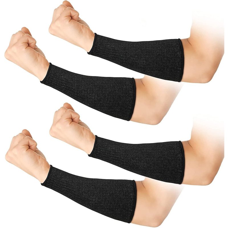 Manchons de protection de bras résistants aux coupures de niveau 5 de haute qualité pour la sécurité dans la construction, la transformation des aliments et le jardinage