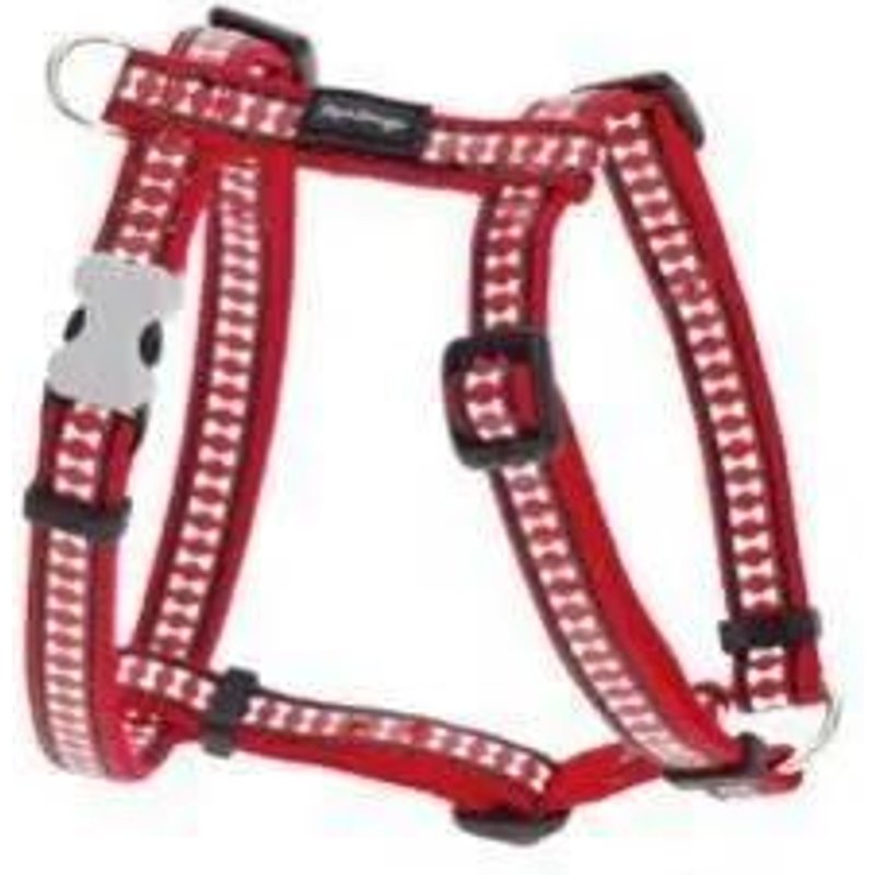 Harnais Pour Chien - Red Dingo - Rouge - Taille Xl - Largeur 25 Mm - Réfléchissant